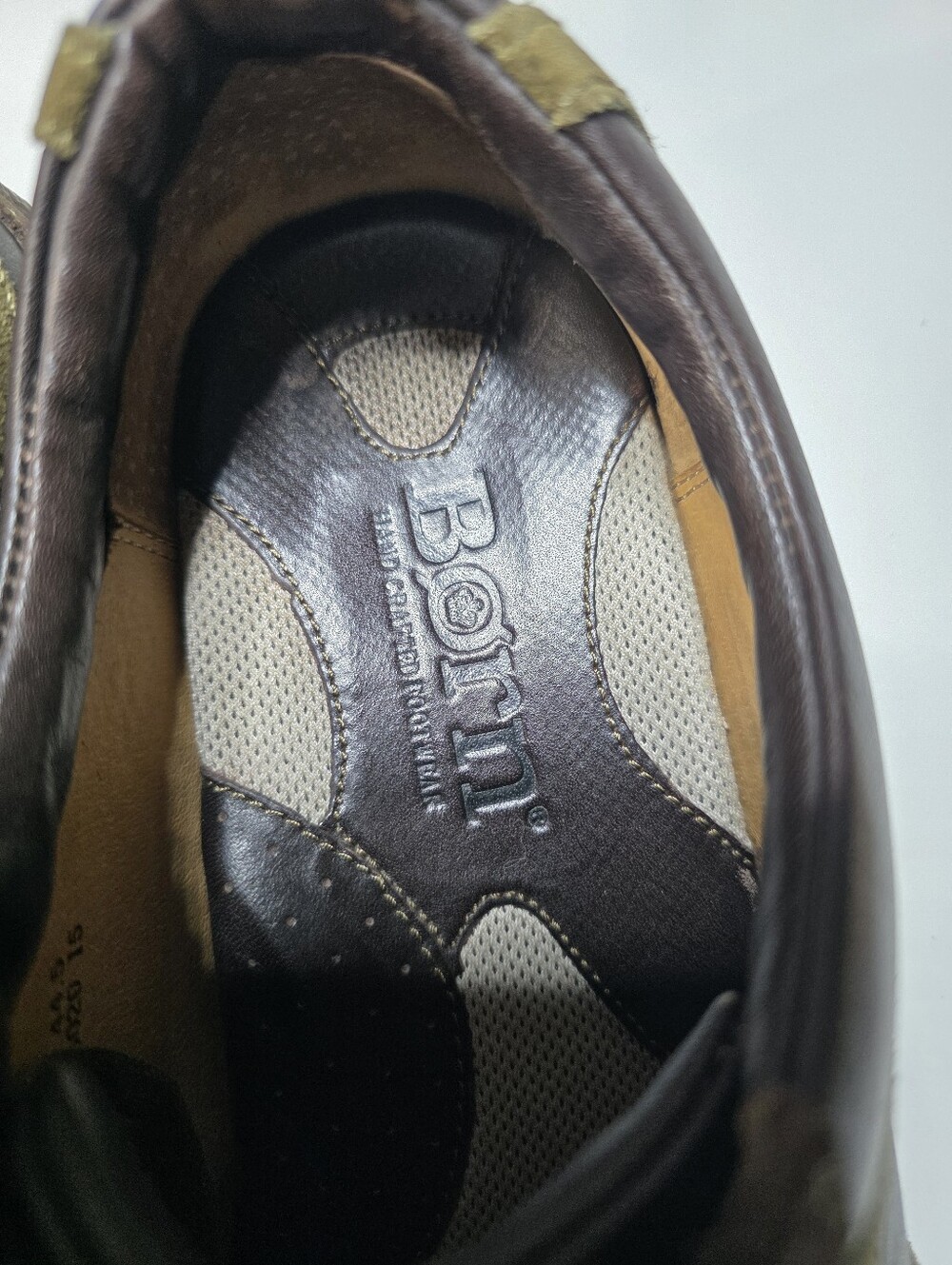 Børn Vintage leather and suede casual Oxfords/Sneakers Men Size 10.5 - Picture 9 of 12